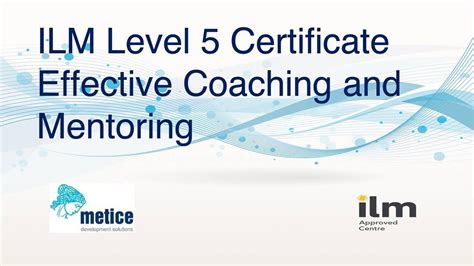 ILM Level 5 Coaching and Mentoring (Certificate Programme)