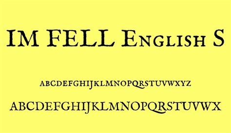 IM Fell English SC free font