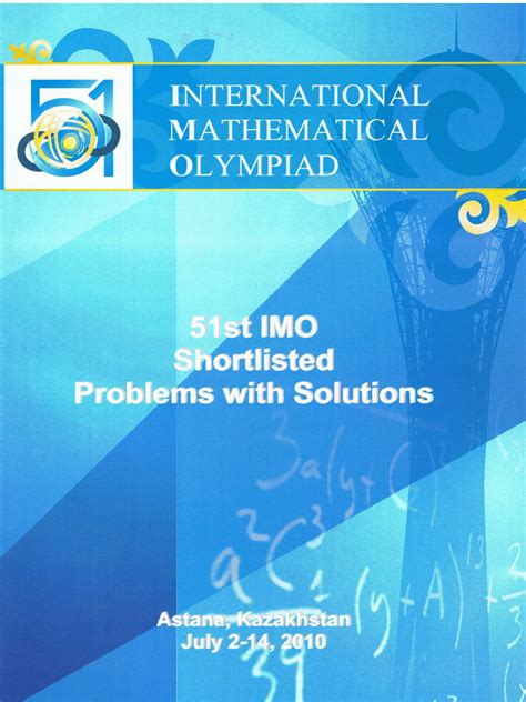 IMO 2010 Shortlisted Problems & Solutions - wintechmobiles.com