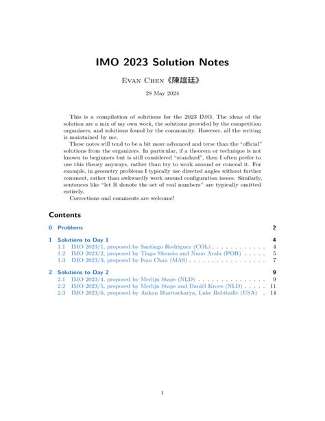 IMO 2023 Solution Notes - Evan Chen - wintechmobiles.com