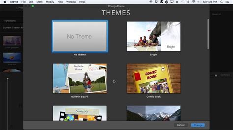 IMOVIE 10.1.4 SLECTING A NEWSCAST THEME - YouTube