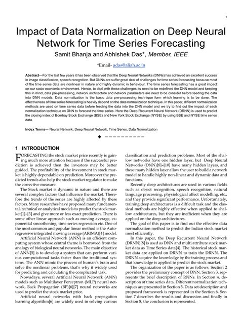 Impact of Data Normalization on Deep Neural Network for Time Series ... - coolestguyplanet.net