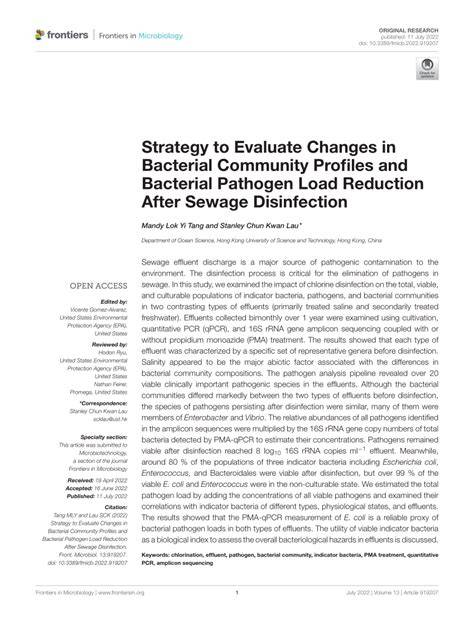 Impact of disinfection processes on bacterial community in urban ... - raincitystudios.com