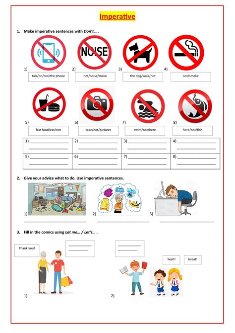 IMPERATIVE Interactive Worksheet Edform