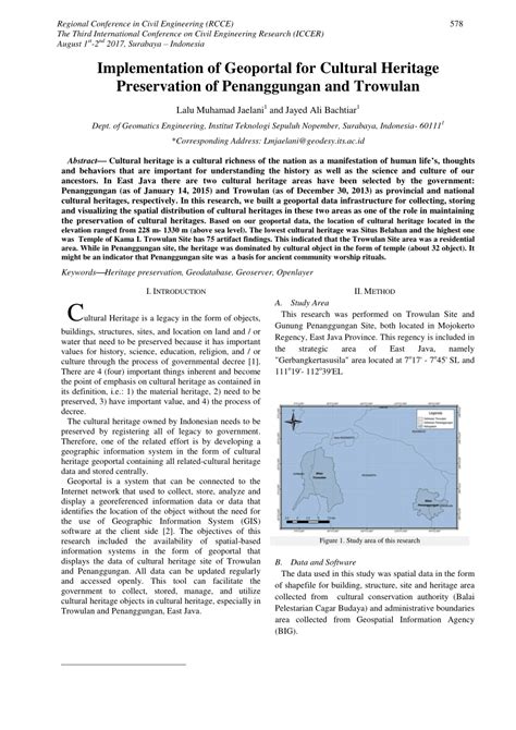 Implementation of Geoportal for Cultural Heritage Preservation of ... - wintechmobiles.com