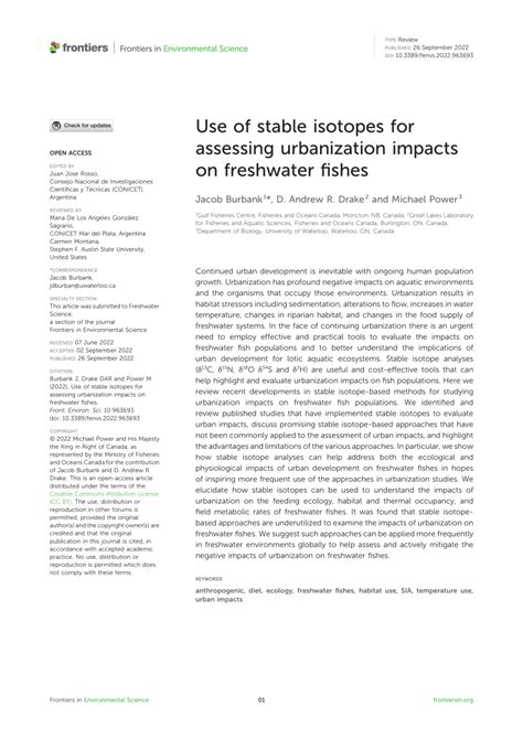 Implications from the application of stable isotopes in freshwater food ... - muktibox.com