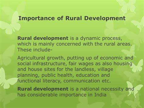 IMPORTANCE OF INFRASTRUCTURE IN RURAL DEVELOPMENT …