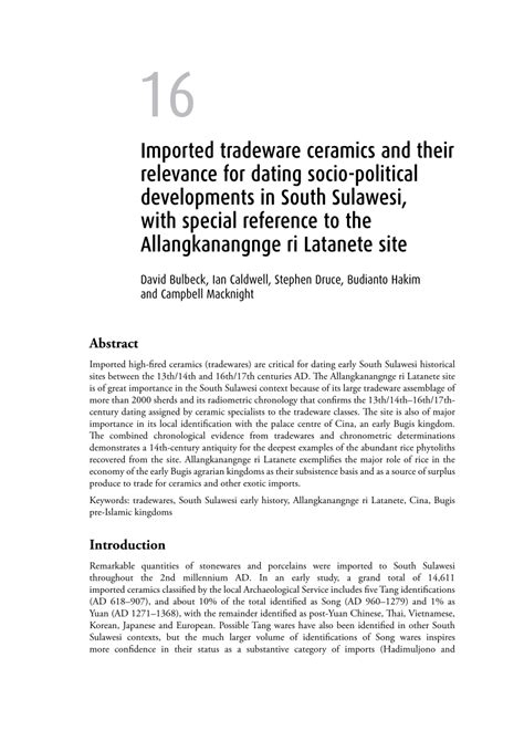 Imported tradeware ceramics and their relevance for dating socio ... - wintechmobiles.com