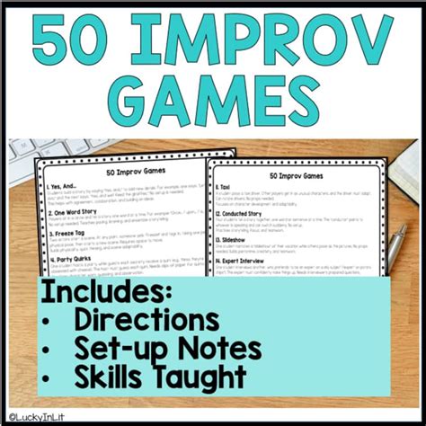 Improv Activities - Teen Science Café Network - muktibox.com