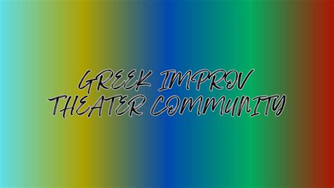 Improv Discussion and Resources - muktibox.com