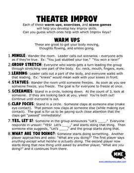 Improv Warm-up Games List - Sacramento Comedy Spot - muktibox.com