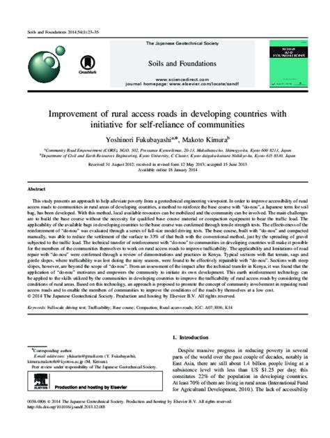 Improvement of rural access roads in developing countries with ... - wintechmobiles.com