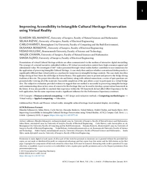 Improving Accessibility to Intangible Cultural Heritage Preservation ... - wintechmobiles.com