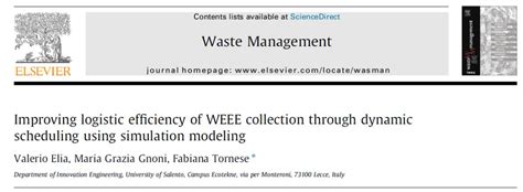 Improving logistic efficiency of WEEE collection through dynamic ... - raincitystudios.com