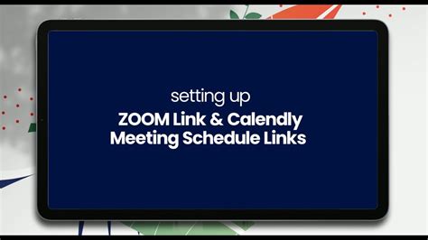 IMTMAir How to Add Zoom & Calendly Meeting Schedule Links YouTube