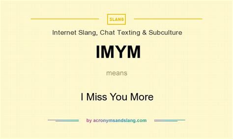 IMYM - Slang/Internet Slang