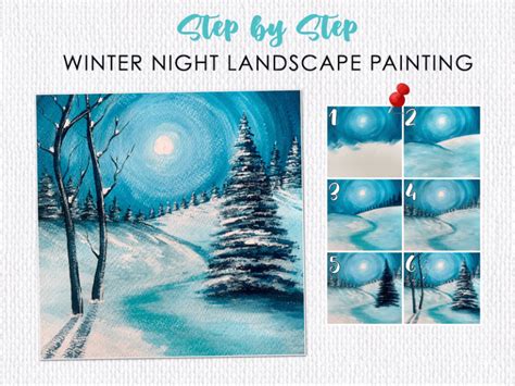 In this acrylic painting video, I create a magical winter ... - muktibox.com