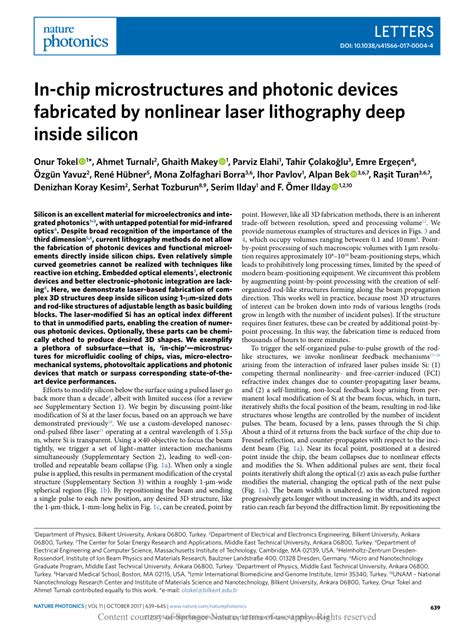 In-chip microstructures and photonic devices fabricated by nonlinear ... - wintechmobiles.com