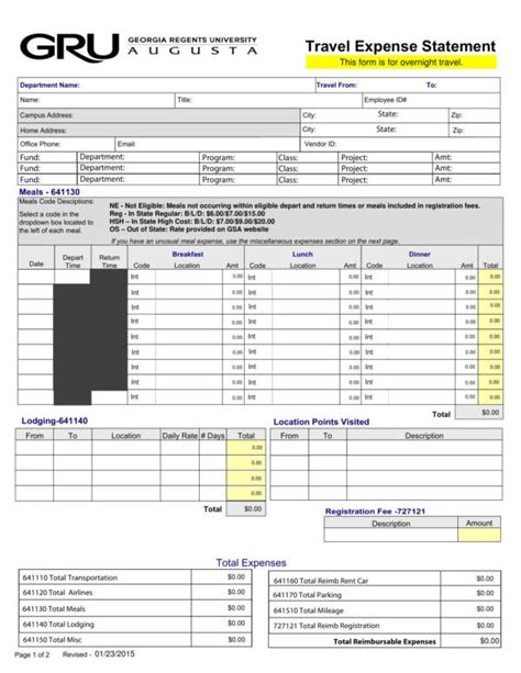 IN-STATE TRAVEL FOR ACTUAL EXPENSES …