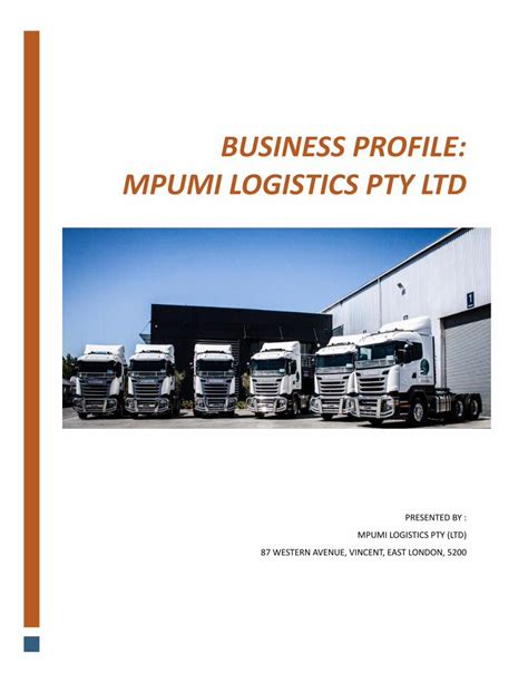 INBRIT LOGISTICS (PTY) LTD Company Profile - Dun & Bradstreet