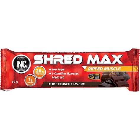 INC Shred Max Protein Bar Choc Crunch 60g - Chemist …