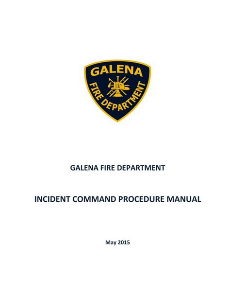 INCIDENT COMMAND PROCEDURE MANUAL - galenafd.com