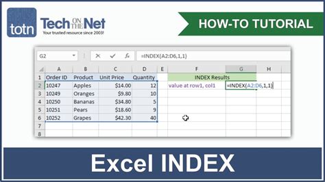 INDEX Function in Excel (Formula, Examples) Excel …