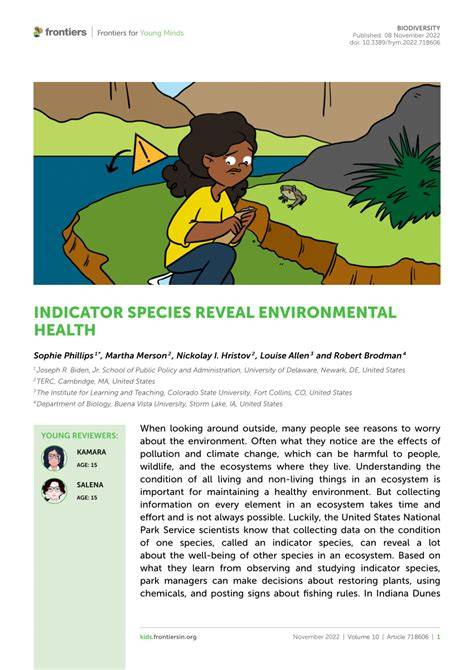 Indicator Species Reveal Environmental Health - raincitystudios.com