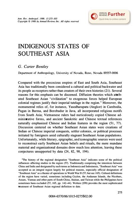 Indigenous States of Southeast Asia - JSTOR - wintechmobiles.com