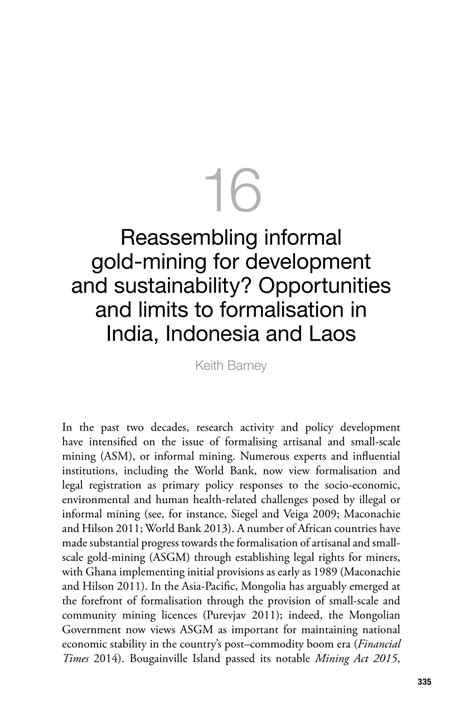 Indonesia: Adaptation and Differentiation in Informal Gold Mining - wintechmobiles.com