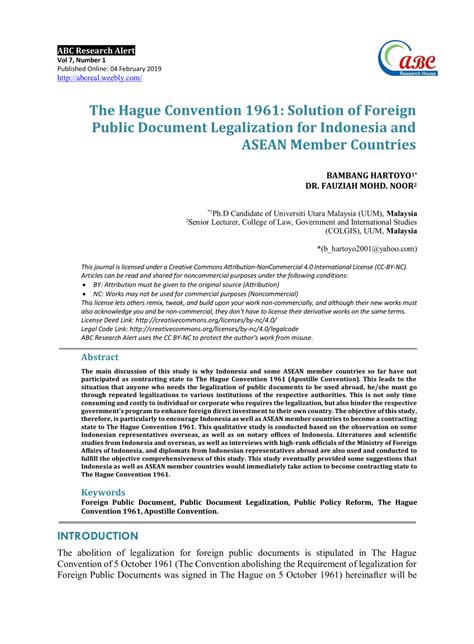 Indonesia joins Hague Convention of 1961 - Atkinson … - wintechmobiles.com