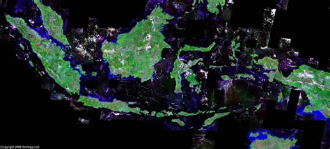 Indonesia map satellite // Asia - muktibox.com