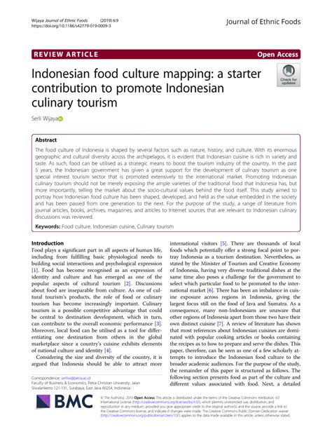 Indonesian food culture mapping: a starter contribution to promote ... - muktibox.com