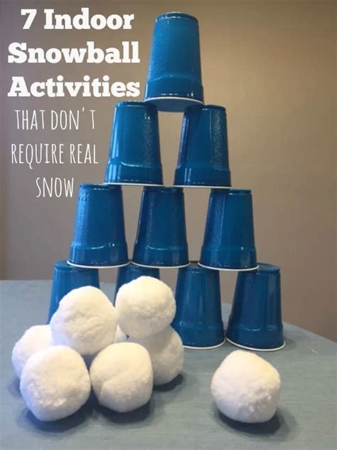 INDOOR SNOWBALL FIGHT - FUN WINTER ACTIVITY