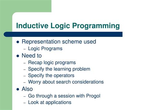 Inductive Logic Programming Essentials - coolestguyplanet.net