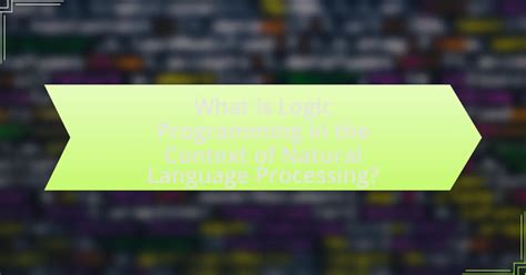 Inductive logic programming for natural language processing - coolestguyplanet.net