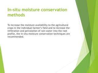 Influence of In-situ Moisture Conservation Techniques and N rates on ... - raincitystudios.com
