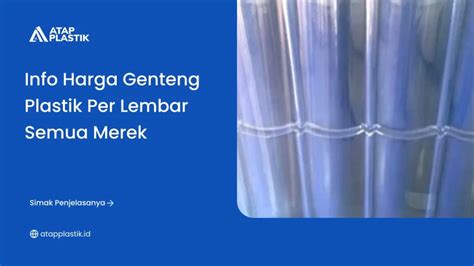 Info Harga Genteng Plastik per Lembar Semua Merek - raincitystudios.com