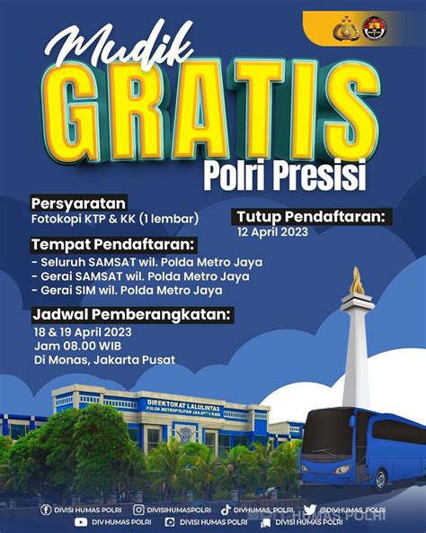 Info Mudik Gratis Polri Presisi 2026 - wintechmobiles.com