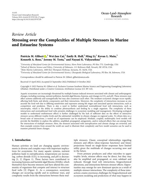 Informing the management of multiple stressors on estuarine ecosystems ... - raincitystudios.com