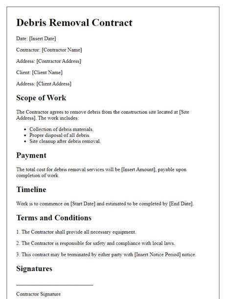 INITIAL MODEL DEBRIS REMOVAL CONTRACT - Florida Disaster - raincitystudios.com