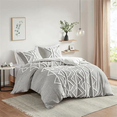 INK+IVY Hayes Gray Chenille Cotton Comforter Set - Overstock