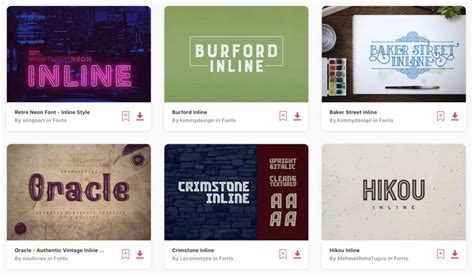 Inline Fonts | Collection | FontSpace - muktibox.com