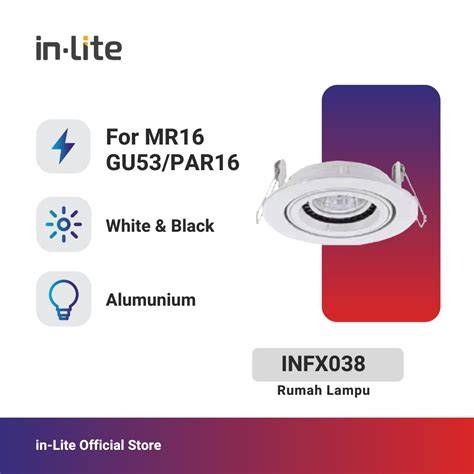 InLite INFX038 LED - Lampu Rumah INMR16/PAR16 Putih - raincitystudios.com