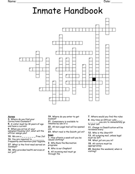 INMATES crossword clue - All synonyms & answers