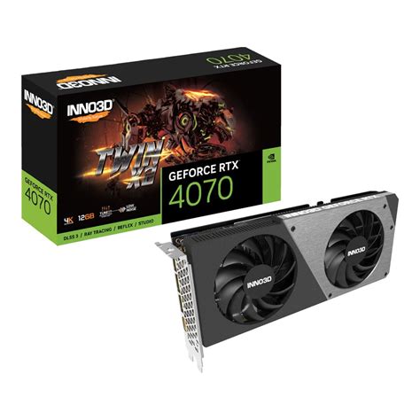 INNO3D GeForce RTX 4070 TWIN X2 12GB GDDR6X VGA …