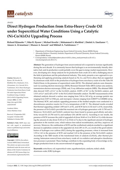 Innovation of catalytic technology for upgrading of crude oil in ... - wintechmobiles.com