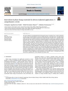 Innovations in phase change materials for diverse industrial ... - coolestguyplanet.net