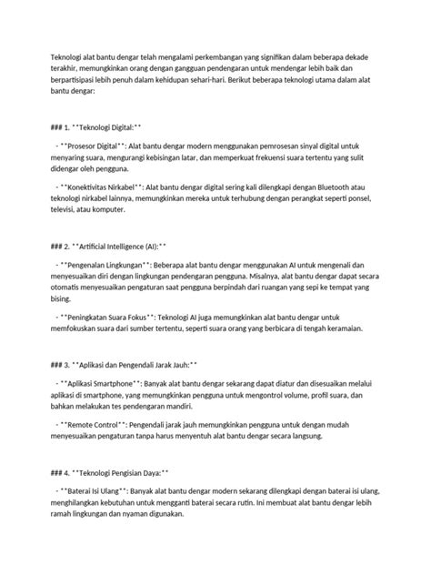 Inovasi Alat Bantu Dengar Modern | PDF - Scribd - coolestguyplanet.net