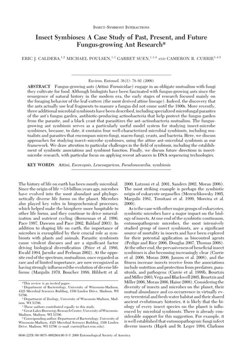 Insect Symbioses: A Case Study of Past, Present, and Future Fungus ... - raincitystudios.com